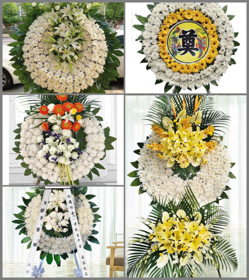 湖北黄冈市英山县石头嘴镇汤垸村花圈速递